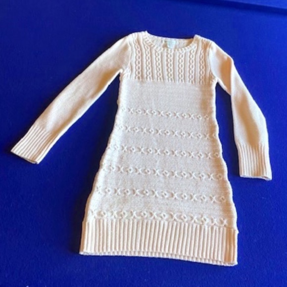 Willow Blossom Pink Long Sleeve Sweater Dress Girls Size Medium - Picture 1 of 4